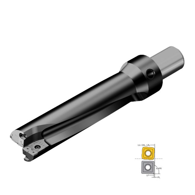 4倍徑U鉆70-74mm鉆體880-D0